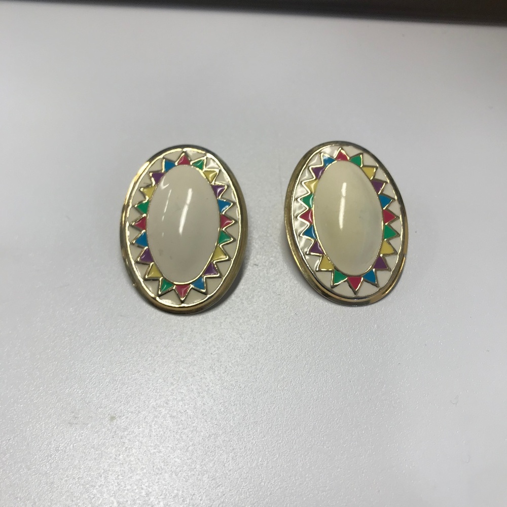 Funky 80s Vintage Earrings